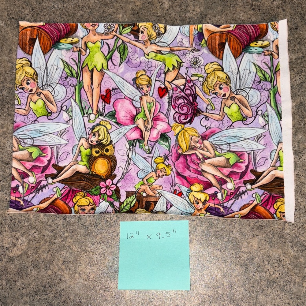 Tinkerbell Print Fabric